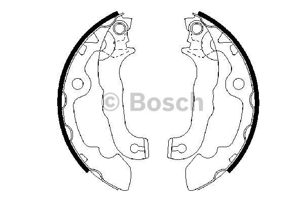 Bosch Szczęki hamulcowe, zestaw – cena 105 PLN