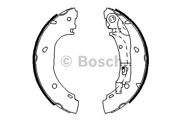 Bosch Brake shoe set – price 181 PLN
