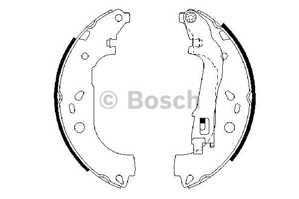 Bosch Brake shoe set – price 140 PLN