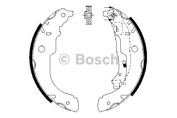Bosch Szczęki hamulcowe, zestaw – cena 125 PLN