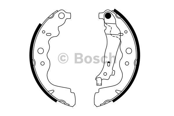 Bosch Brake shoe set – price 186 PLN