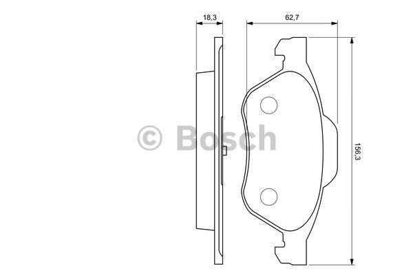 Bosch Klocki hamulcowe, zestaw – cena 124 PLN