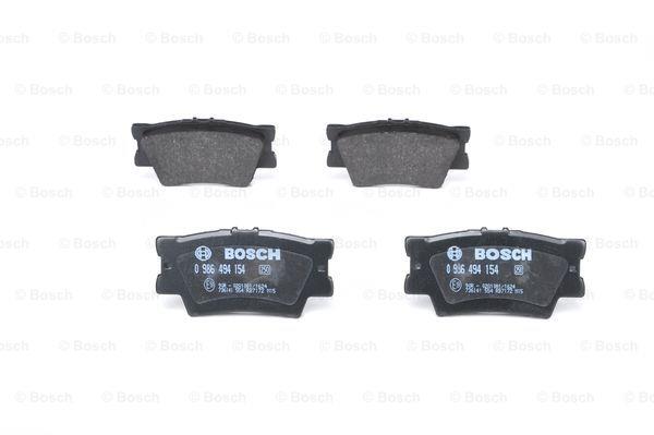 Brake Pad Set, disc brake Bosch 0 986 494 154
