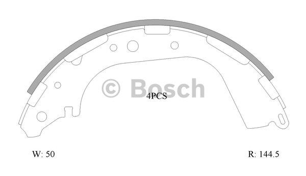 Bosch 0 986 AB0 048 Brake shoe set 0986AB0048: Buy near me in Poland at 2407.PL - Good price!