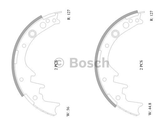 Bosch 0 986 AB0 066 Szczęki hamulcowe, zestaw 0986AB0066: Atrakcyjna cena w Polsce na 2407.PL - Zamów teraz!