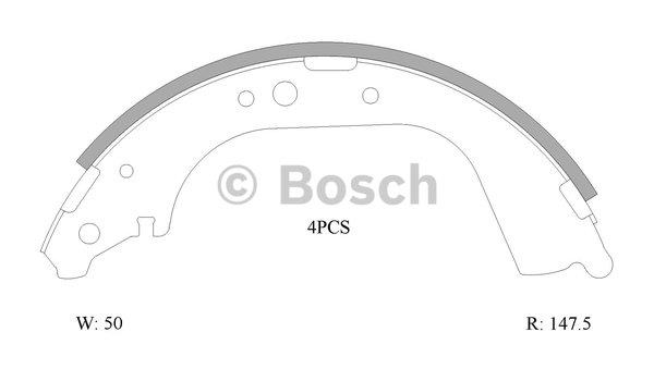 Bosch 0 986 AB0 106 Brake shoe set 0986AB0106: Buy near me at 2407.PL in Poland at an Affordable price!