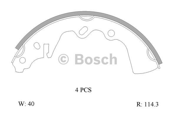 Bosch 0 986 AB0 123 Bremsbackensatz 0986AB0123: Kaufen Sie zu einem guten Preis in Polen bei 2407.PL!