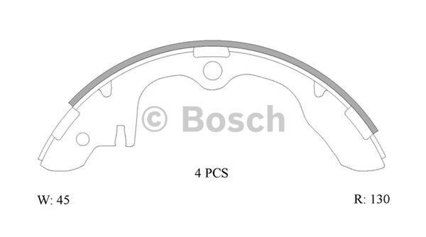 Bosch 0 986 AB0 124 Bremsbackensatz 0986AB0124: Kaufen Sie zu einem guten Preis in Polen bei 2407.PL!