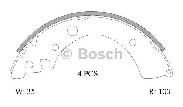 Bosch 0 986 AB0 801 Bremsbackensatz 0986AB0801: Kaufen Sie zu einem guten Preis in Polen bei 2407.PL!