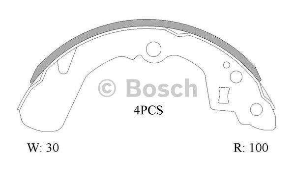 Bosch 0 986 AB0 875 Brake shoe set 0986AB0875: Buy near me in Poland at 2407.PL - Good price!
