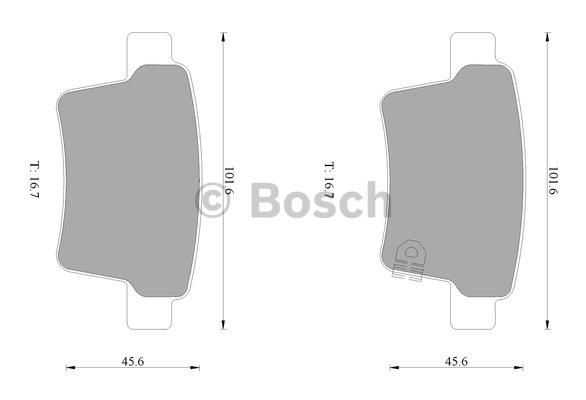 Bosch 0 986 AB1 001 Тормозные колодки дисковые, комплект 0986AB1001: Отличная цена - Купить в Польше на 2407.PL!
