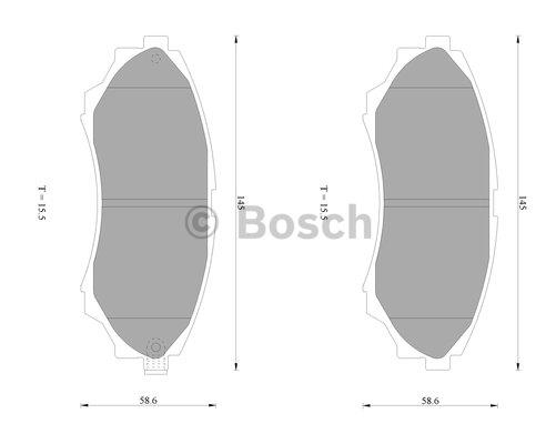 Bosch 0 986 AB1 002 Brake Pad Set, disc brake 0986AB1002: Buy near me in Poland at 2407.PL - Good price!
