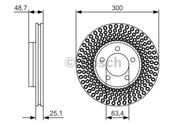 Bosch Тормозной диск передний вентилируемый – цена 166 PLN