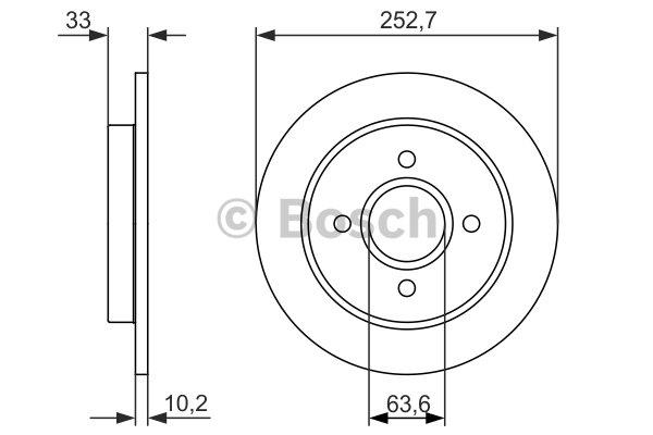 Bosch 0 986 479 859 Тормозной диск задний невентилируемый 0986479859: Отличная цена - Купить в Польше на 2407.PL!
