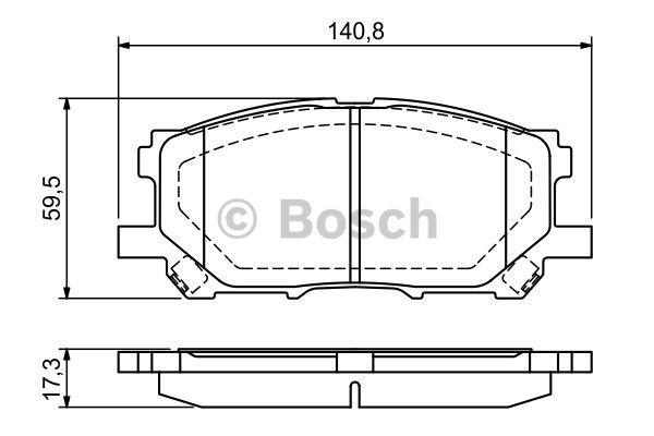 Bosch Klocki hamulcowe, zestaw – cena 156 PLN
