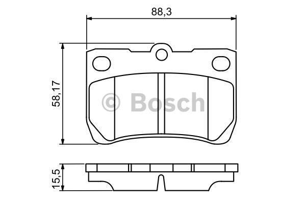 Bosch Klocki hamulcowe, zestaw – cena 153 PLN