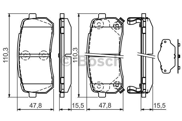 Bosch Тормозные колодки дисковые, комплект – цена 181 PLN