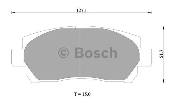 Bosch 0 986 AB1 012 Klocki hamulcowe, zestaw 0986AB1012: Dobra cena w Polsce na 2407.PL - Kup Teraz!