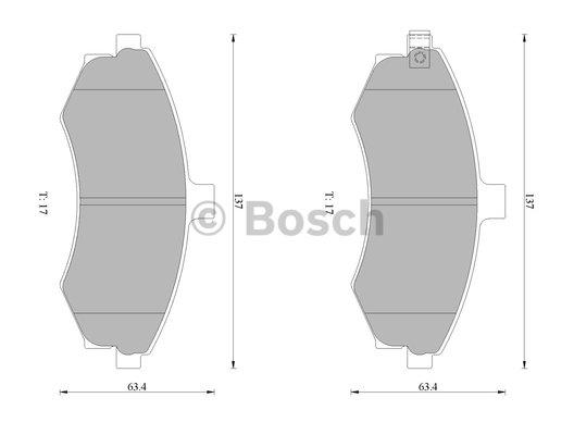 Bosch 0 986 AB1 023 Brake Pad Set, disc brake 0986AB1023: Buy near me in Poland at 2407.PL - Good price!