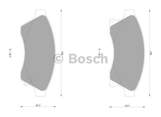Bosch 0 986 AB1 042 Гальмівні колодки, комплект 0986AB1042: Приваблива ціна - Купити у Польщі на 2407.PL!