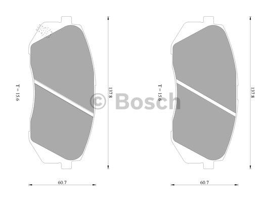 Bosch 0 986 AB1 052 Тормозные колодки дисковые, комплект 0986AB1052: Отличная цена - Купить в Польше на 2407.PL!