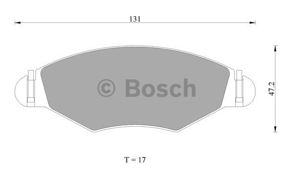 Bosch 0 986 AB1 064 Scheibenbremsbeläge, Set 0986AB1064: Kaufen Sie zu einem guten Preis in Polen bei 2407.PL!