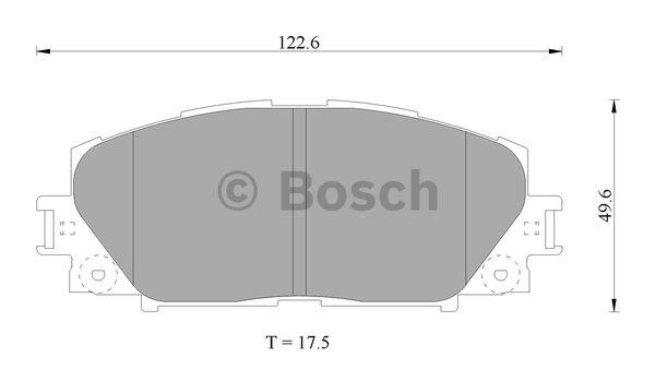 Bosch 0 986 AB1 080 Scheibenbremsbeläge, Set 0986AB1080: Kaufen Sie zu einem guten Preis in Polen bei 2407.PL!