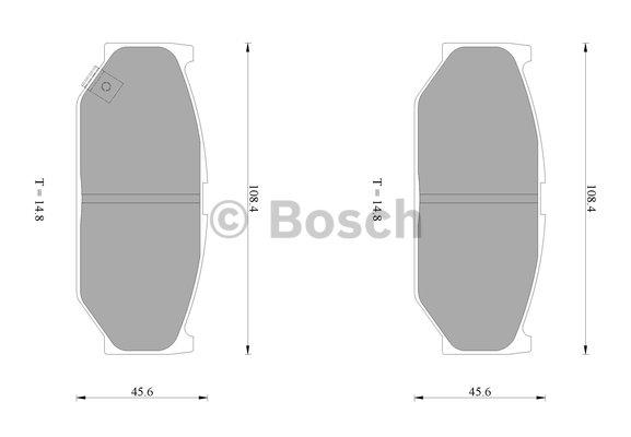 Bosch 0 986 AB1 087 Тормозные колодки дисковые, комплект 0986AB1087: Отличная цена - Купить в Польше на 2407.PL!