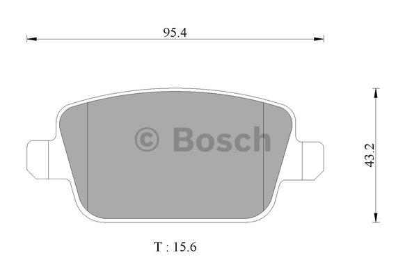 Bosch 0 986 AB1 144 Brake Pad Set, disc brake 0986AB1144: Buy near me in Poland at 2407.PL - Good price!