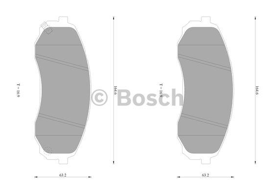 Bosch 0 986 AB1 382 Тормозные колодки дисковые, комплект 0986AB1382: Отличная цена - Купить в Польше на 2407.PL!