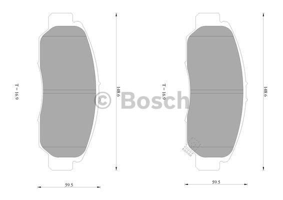 Bosch 0 986 AB1 385 Brake Pad Set, disc brake 0986AB1385: Buy near me in Poland at 2407.PL - Good price!