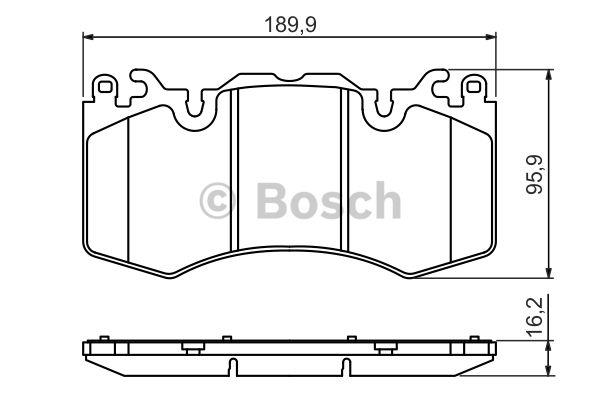 Bosch Klocki hamulcowe, zestaw – cena 216 PLN