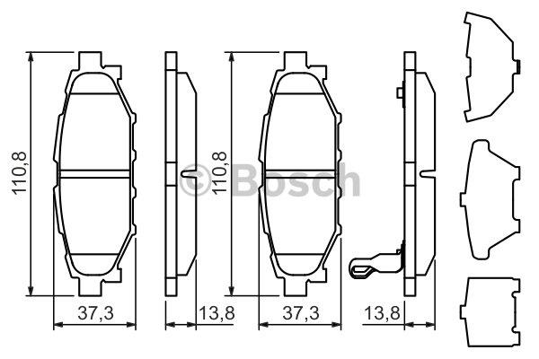 Bosch Тормозные колодки дисковые, комплект – цена 117 PLN