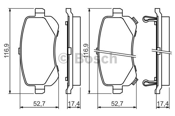 Bosch Scheibenbremsbeläge, Set – Preis 127 PLN