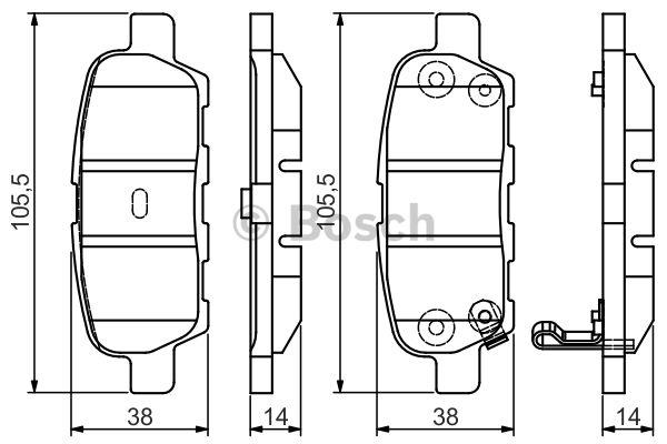 Bosch Klocki hamulcowe, zestaw – cena 97 PLN