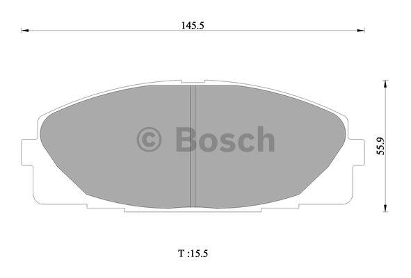 Bosch 0 986 AB1 419 Brake Pad Set, disc brake 0986AB1419: Buy near me in Poland at 2407.PL - Good price!