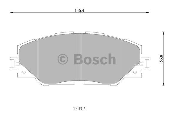 Bosch 0 986 AB1 422 Brake Pad Set, disc brake 0986AB1422: Buy near me in Poland at 2407.PL - Good price!