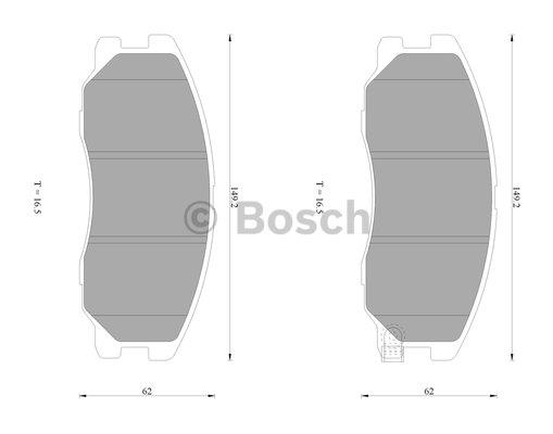 Bosch 0 986 AB1 469 Гальмівні колодки, комплект 0986AB1469: Приваблива ціна - Купити у Польщі на 2407.PL!
