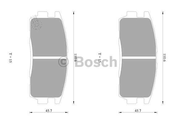 Bosch 0 986 AB1 470 Гальмівні колодки, комплект 0986AB1470: Приваблива ціна - Купити у Польщі на 2407.PL!