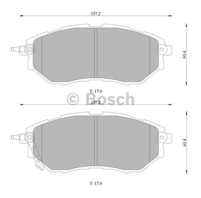 Bosch 0 986 AB1 473 Brake Pad Set, disc brake 0986AB1473: Buy near me in Poland at 2407.PL - Good price!