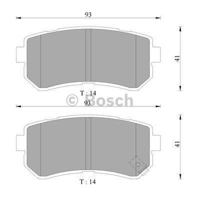 Bosch 0 986 AB1 497 Brake Pad Set, disc brake 0986AB1497: Buy near me in Poland at 2407.PL - Good price!