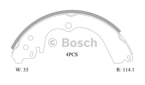 Bosch 0 986 AB1 518 Bremsbackensatz 0986AB1518: Kaufen Sie zu einem guten Preis in Polen bei 2407.PL!