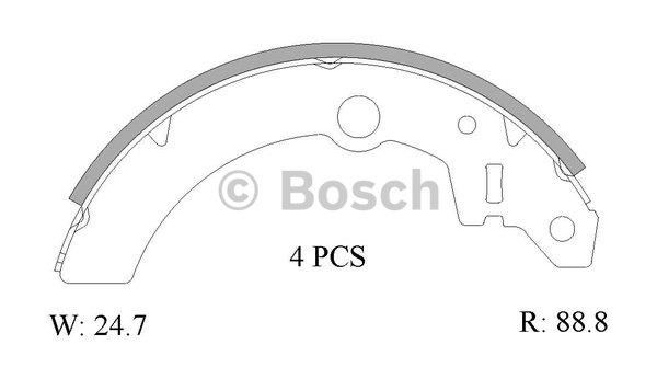 Bosch 0 986 AB1 555 Szczęki hamulcowe, zestaw 0986AB1555: Dobra cena w Polsce na 2407.PL - Kup Teraz!
