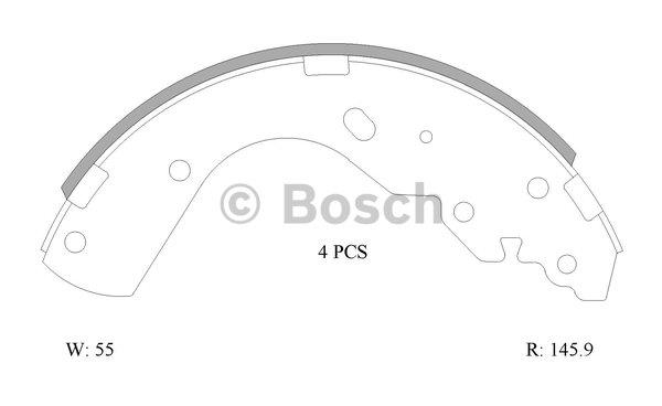 Bosch 0 986 AB1 573 Колодки тормозные барабанные, комплект 0986AB1573: Отличная цена - Купить в Польше на 2407.PL!