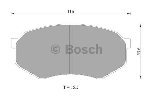 Bosch 0 986 AB2 016 Brake Pad Set, disc brake 0986AB2016: Buy near me in Poland at 2407.PL - Good price!