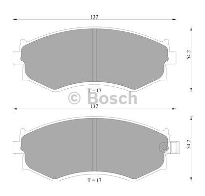 Bosch 0 986 AB2 030 Гальмівні колодки, комплект 0986AB2030: Приваблива ціна - Купити у Польщі на 2407.PL!