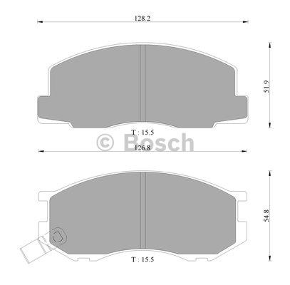 Bosch 0 986 AB2 049 Scheibenbremsbeläge, Set 0986AB2049: Kaufen Sie zu einem guten Preis in Polen bei 2407.PL!