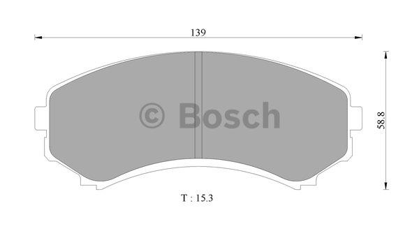 Bosch 0 986 505 078 Тормозные колодки дисковые, комплект 0986505078: Отличная цена - Купить в Польше на 2407.PL!