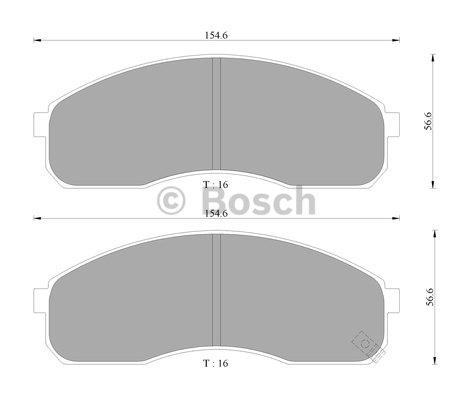 Bosch 0 986 505 096 Scheibenbremsbeläge, Set 0986505096: Kaufen Sie zu einem guten Preis in Polen bei 2407.PL!