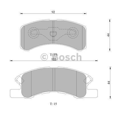Bosch 0 986 505 113 Brake Pad Set, disc brake 0986505113: Buy near me in Poland at 2407.PL - Good price!